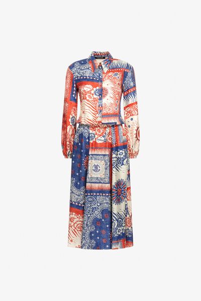Roberto Cavalli Bandana Printed Maxi Dress