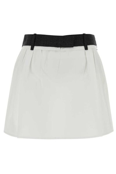 Prada Pleated Mini Skirt