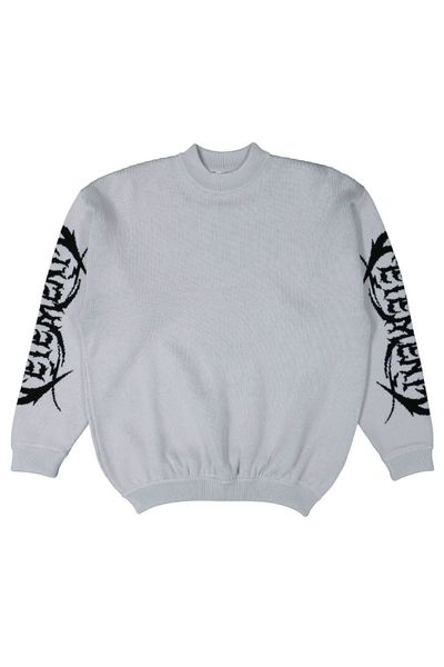 Vetements Logo Intarsia Crewneck Knitted Jumper