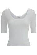 Brunello Cucinelli Three-Quarter Sleeved Knitted T-Shirt