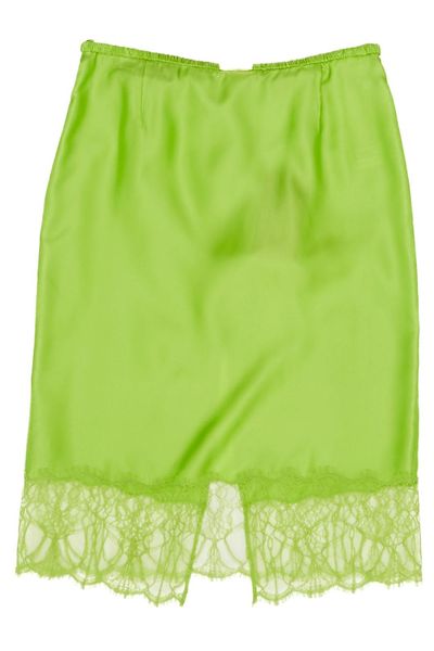 Gucci Floral Lace Twill Skirt