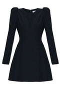 Alexander McQueen Puff-Sleeved Flared Mini Dress