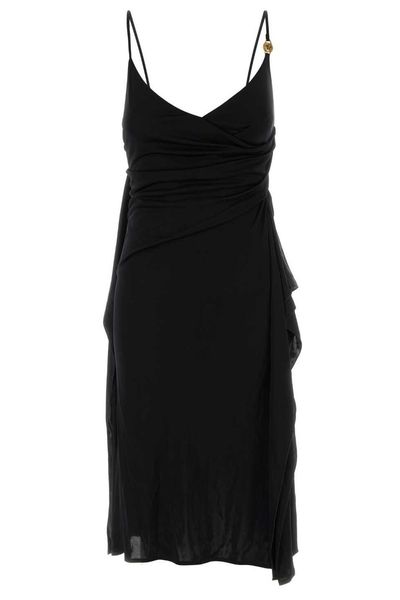 Versace Draped Cocktail Dress