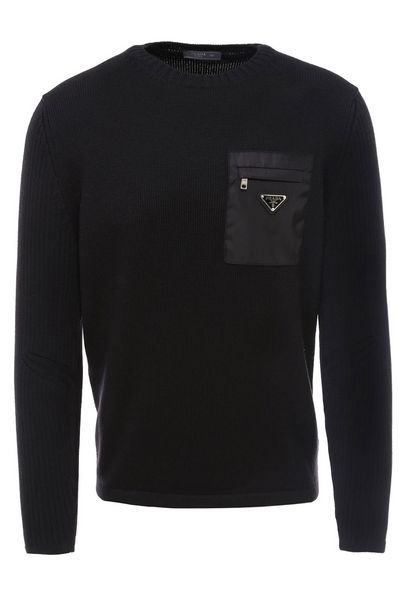 Prada Logo Pocket Knitted Jumper