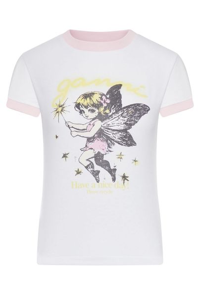 Ganni Fairy Printed Crewneck T-Shirt