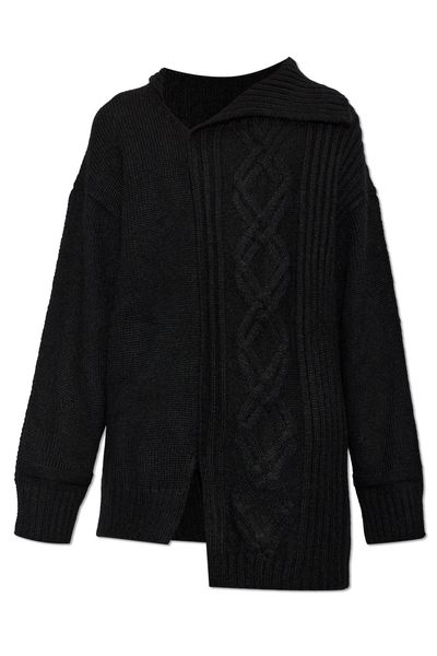Yohji Yamamoto Asymmetric Cable Knit Cardigan