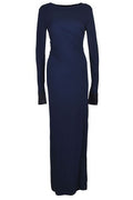 Lanvin Draped Long-Sleeve Dress