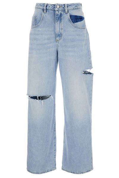 Icon Denim Poppy Ripped Jeans with Logo Patch