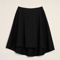 AMI High-Low Flared Skirt