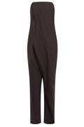 Elisabetta Franchi Strapless Pinstripe Jumpsuit