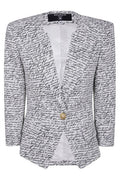 Balmain Love Letter Buttoned Tailored Jacket