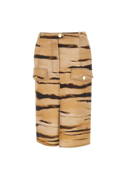 Elisabetta Franchi Printed Cargo Skirt