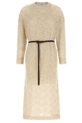 Brunello Cucinelli Dazzling Abstract Leaf Knitted Dress