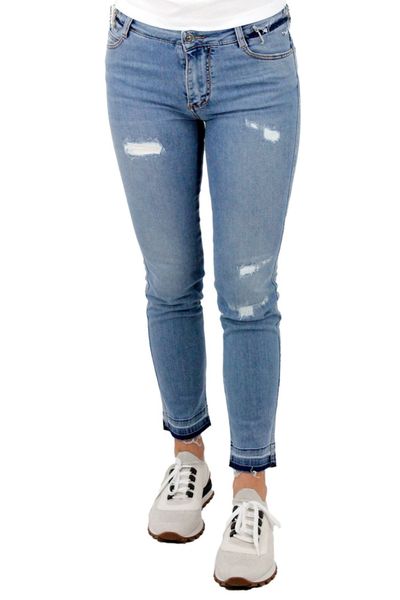 Ermanno Scervino Distressed Slim-Fit Jeans