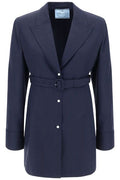 Prada Pinstripe Single-Breasted Shirt Jacket