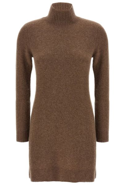 Max Mara Edison High-Neck Long-Sleeved Dress