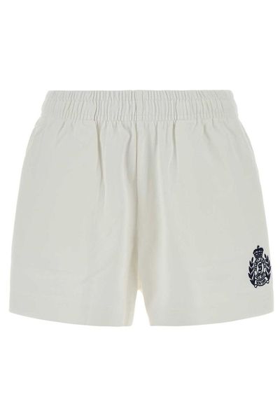 Sporty & Rich NY Crest Embroidered Disco Shorts