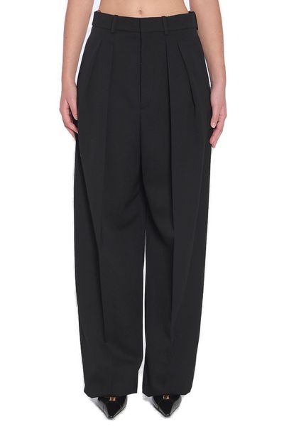 Saint Laurent High Waist Wide Leg Trousers
