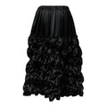 Black Comme des Garçons Satin Gathered Skirt