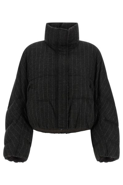 Brunello Cucinelli Pinstriped Padded Jacket