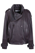 Acne Studios Double Breasted Leather Jacket