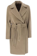 Max Mara Studio Scire Belted Long-Sleeved Coat
