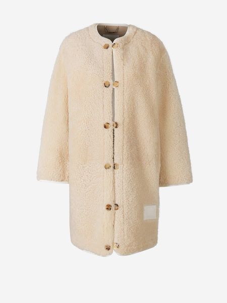 Chloé Logo Patch Single-Breasted Coat