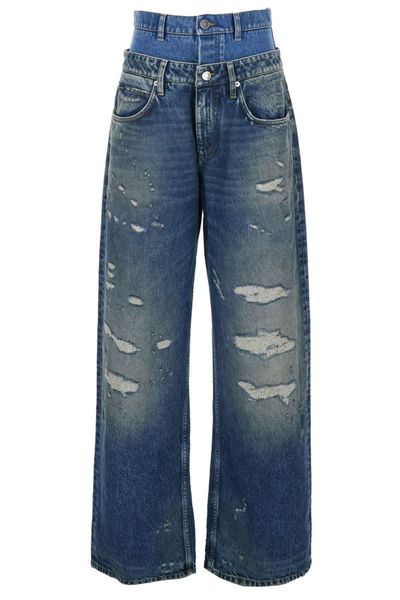 Dolce & Gabbana Double-Waisted Wide-Leg Jeans