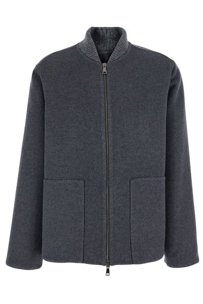 Fabiana Filippi Zip Front Collar Coats