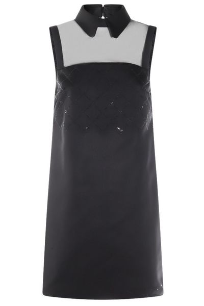 Elisabetta Franchi Embellished Duchesse Satin Dress