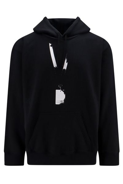 MM6 Maison Margiela Logo Printed Long-Sleeved Hoodie