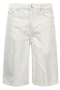 Totême Button Detailed Logo Patch Shorts