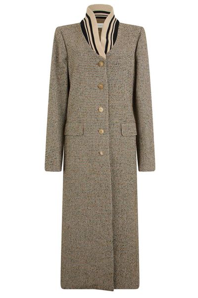 Dries Van Noten Micro Check Long Coat