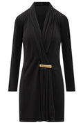 Tom Ford V-Neck Draped Mini Dress