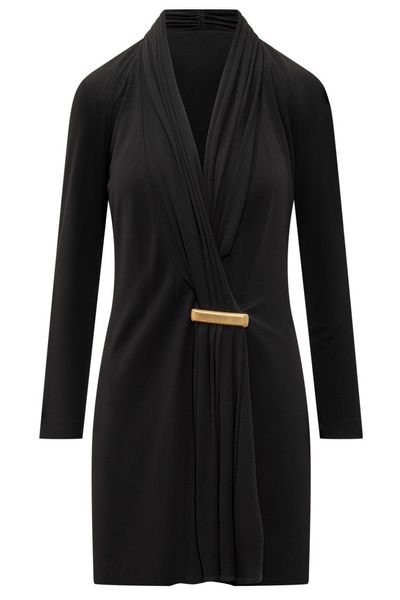 Tom Ford V-Neck Draped Mini Dress
