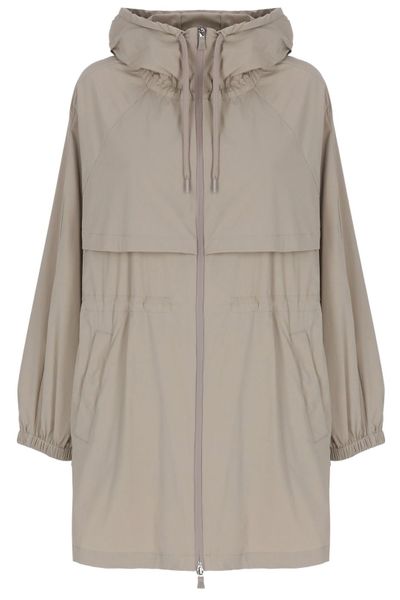 Herno Drawstring Waist Hooded Jacket