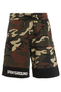 Sprayground Camo-Printed Drawstring Shorts