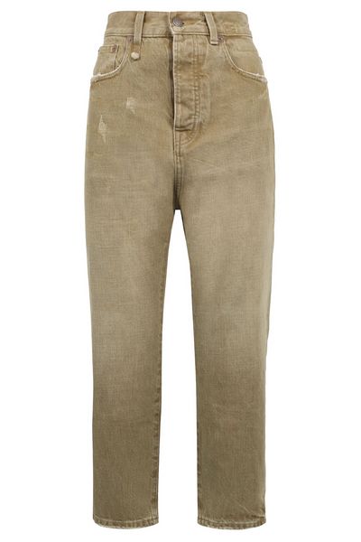 R13 Distressed Tailored Drop Jeans