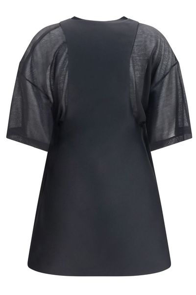 Balenciaga Sheer Layered Mini Dress