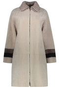 Lorena Antoniazzi Shearling Knit-Collar Coat