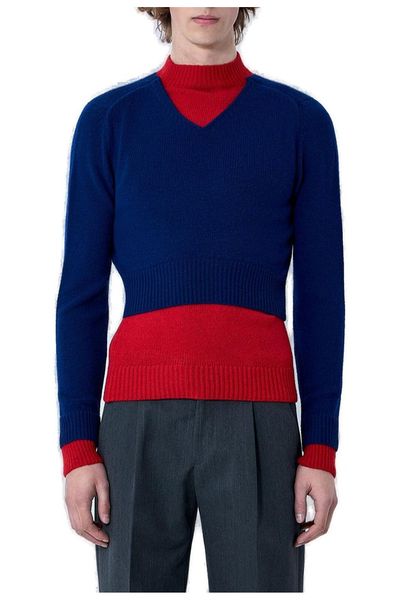 Jil Sander Crewneck Double-Layer Jumper