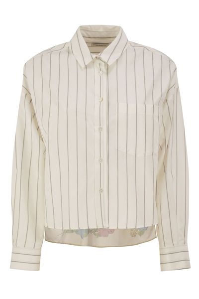 Weekend Max Mara Wkdcertosa Striped Floral Panel Shirt