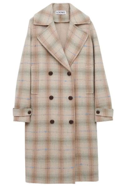 Loewe Medium-Weight Checked Coat