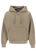 Off-White Logo Detailed Drawstring Hoodie