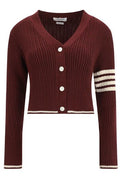 Thom Browne Cropped Cable-Knit Buttoned Cardigan
