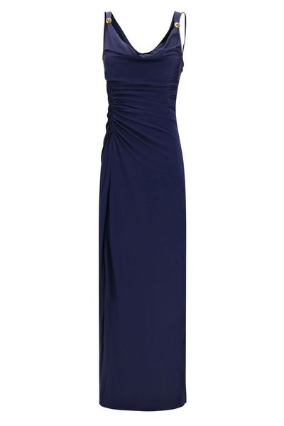 Versace Draped Long Dress