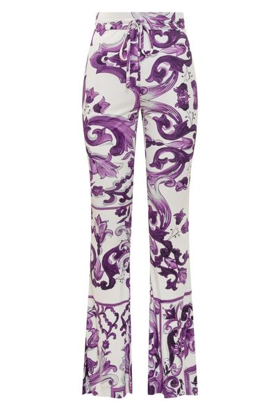 Dolce & Gabbana Majolica Printed Flared Trousers