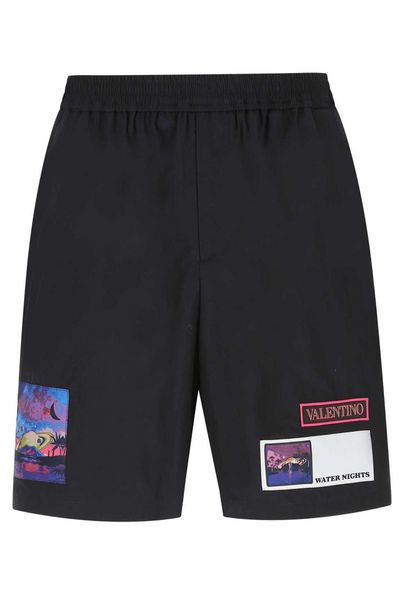 Valentino Logo Detailed Bermuda Shorts