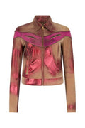 Roberto Cavalli Metallic Leather Jacket