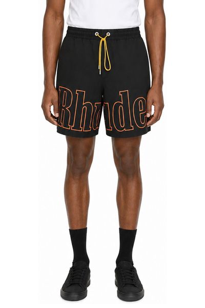 Rhude Logo Printed Track Shorts